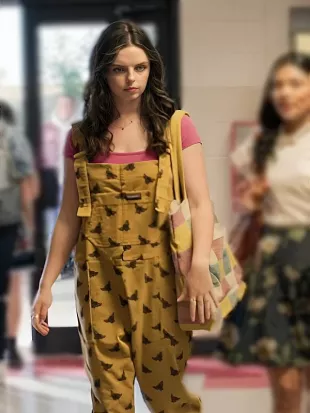 My Life With the Walter Boys S3 Ellie O’Brien Bees Print Overalls