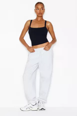 Open Neck Ribbed Cami Top