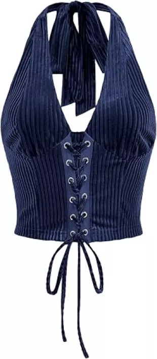 Western Halter Corset Top