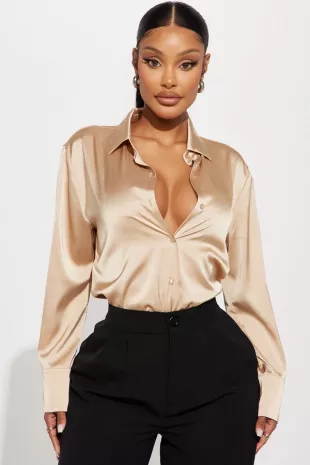 Feelin' Popular Satin Shirt