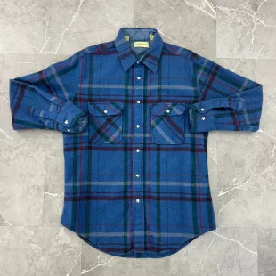 Bay Vintage Blue Flannel Shirt