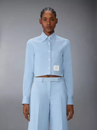Cropped Denim Shirt