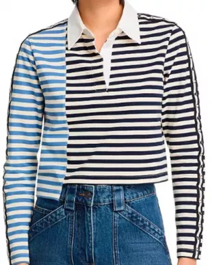 The Neighborhood S08 Beth Behrs Striped Top