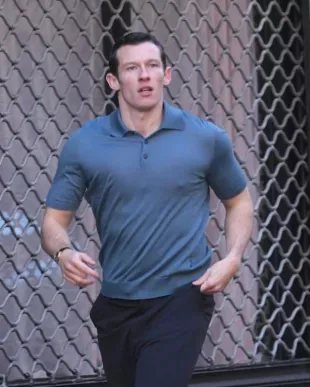 Callum Turner One Night Only Polo T-Shirt