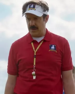 Ted Lasso S04 Jason Sudeikis Red Polo Shirt