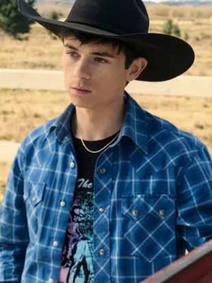Ashby Gentry My Life with the Walter Boys S03 Blue Western Shirt