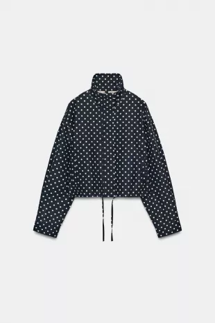 Puffy Jacket with Dots