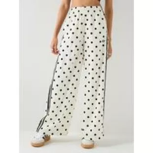 Wide Leg Polka Dot Pants