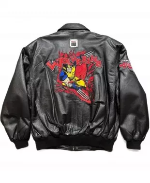 Wolverine Black Leather Cosplay Jacket