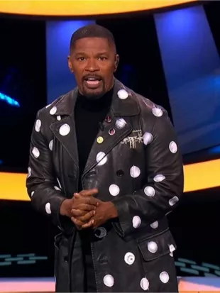 Beat Shazam S08 Jamie Foxx Black Polka-Dot Coat