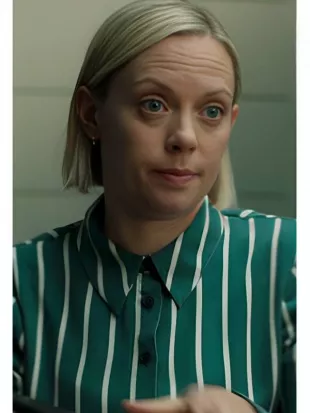 Lucy Phelps The Chelsea Detective S04 Stripe Shirt