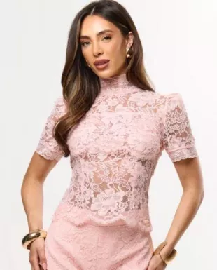 Saffron LACE Top