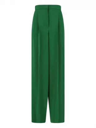 Pleated Straight Trousers