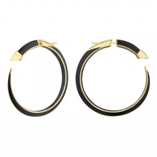 Sabre Solis Statement Hoop Earrings