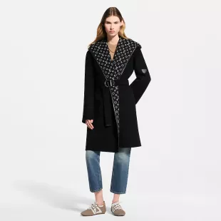 Hooded Wrap Coat