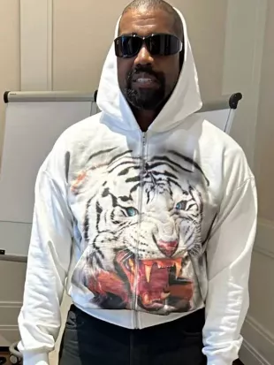 Kanye West Tiger Print Hoodie