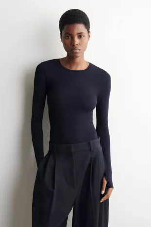 Cotton Long-sleeved Top