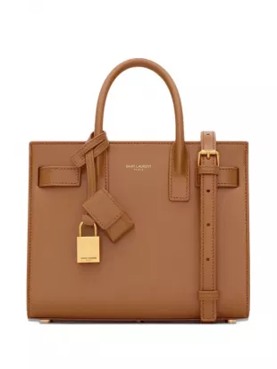Sac de Jour Nano Leather Padlock Tote Bag
