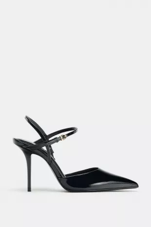 Slingback Shoes With Ankle Strap