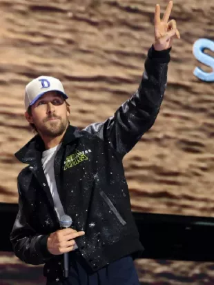 Ryan Gosling Star Wars Black Varsity Jacket