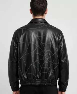 Spider Man Leather Bomber Cosplay Jacket