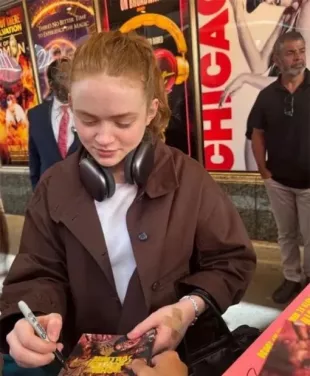 NYC 2026 Spider Man Brand New Day Sadie Sink Brown Jacket