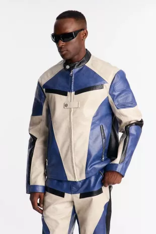 Ignition Paneled Faux Leather Moto Jacket