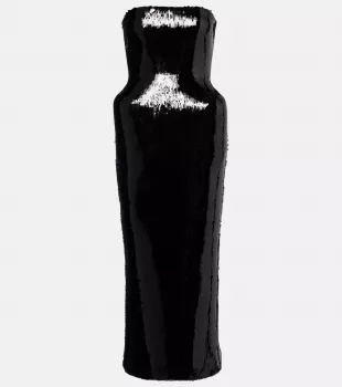 Sequined Bustier Dress