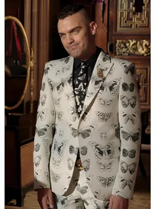 The Royals S03 Jake Maskall Butterfly Print Suit