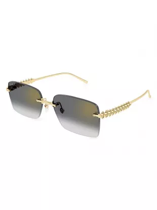 Clash De Cartier 58MM Rectangular Sunglasses