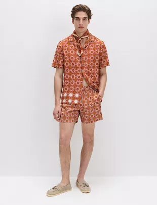 Quick Dry Textured Swim Shorts