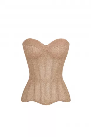 Brilliance drop Shiny Bronze Corset