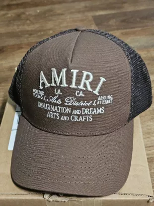 Brown Black Trucker Hat Men Adjustable Casual Summer