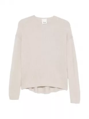Ribbed-knit Drop-shoulder Cashmere Sweater