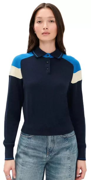 Cashmere Alpine Collegiate Polo Midnight Combo