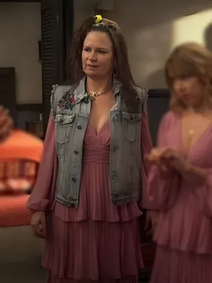 Its Always Sunny in Philadelphia S18 Mary Lynn Floral Denim Vest