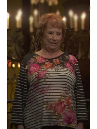 It's Always Sunny in Philadelphia S18 Charlie's Mom Floral Striped Shirt