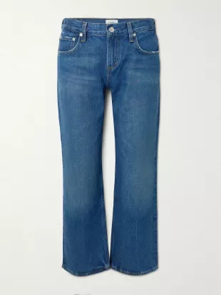Faye Mid Rise Straight Leg Jeans