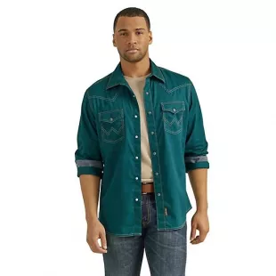 Retro Premium Western Snap Solid Shirt