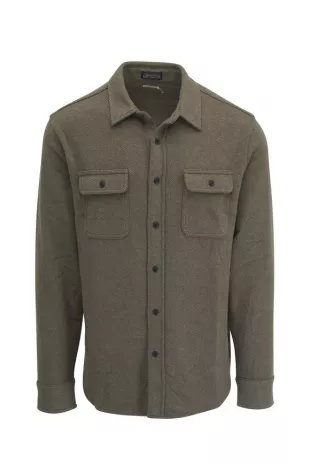 Legend™ Olive Melange Twill Sweater Shirt