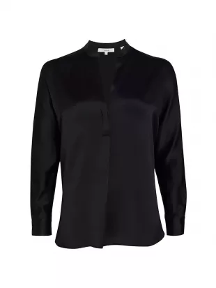 Silk Long-Sleeve Blouse