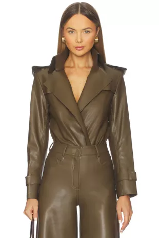 Double Breasted Trench Bodysuit