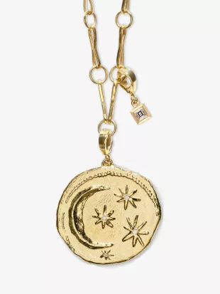 Cosmic Large Diamond Coin Charm