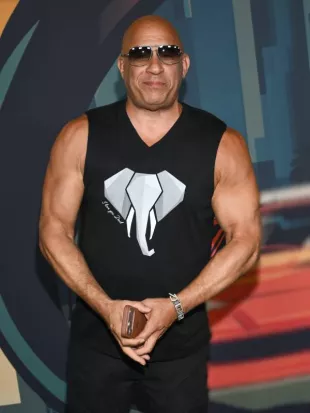 Vin Diesel The Fast and the Furious 25 Anniversary Black T-shirt