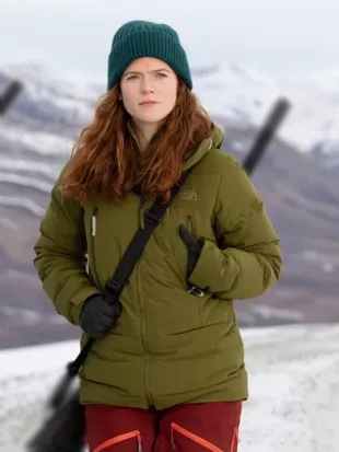Vigil S03 Rose Leslie Green Puffer Jacket