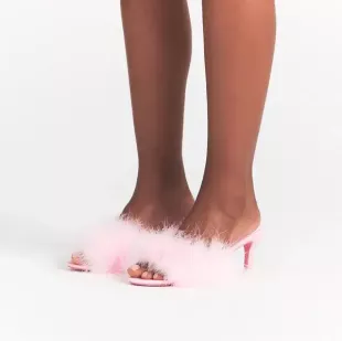 Feather Kitten Heel