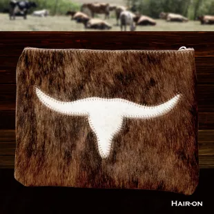 Cowhide Hair-On Keeper Pouch