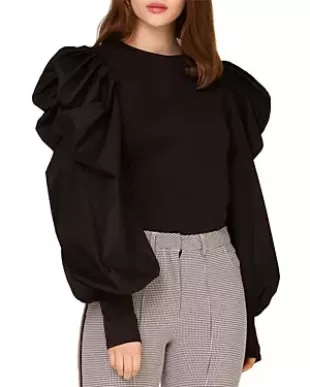 Bulky Puff Sleeve Top Comparable Value