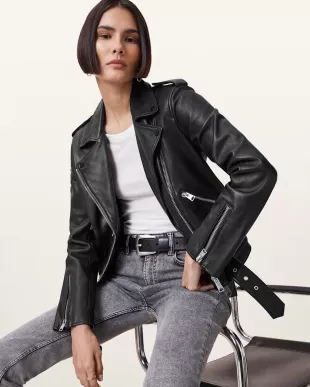 Balfern Leather Biker Jacket