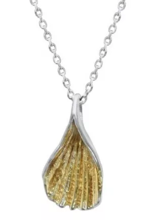 Gold Vermeil Shell Pendant